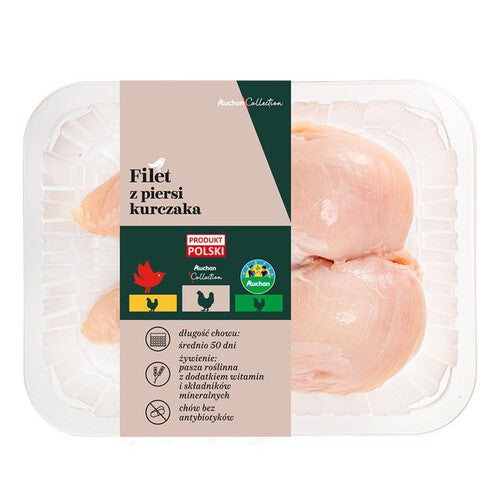 Filet z piersi kurczaka bez antybiotyków Auchan Collection na wagę ok. 500 g