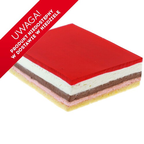 Ciasto Malinowa Chmurka Cukiernia Auchan na wagę ok. 400 g