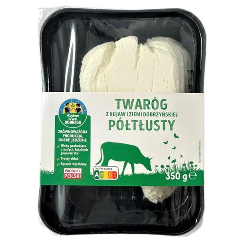 Twaróg z kujaw i ziemi dobrzyńskiej półtłusty Pewni Dobrego 350 g