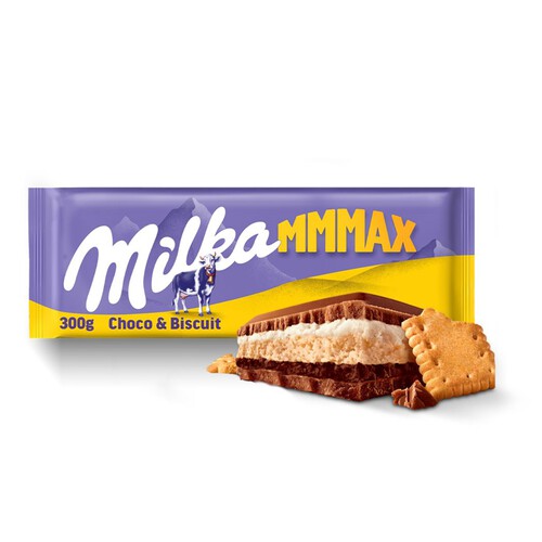 Czekolada mleczna MMMax Choco Biscuit Milka 300 g