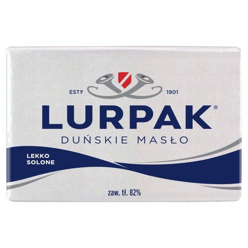 Duńskie masło lekko solone 82% tłuszczu Lurpak 200 g