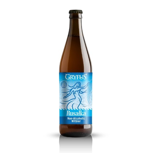 Piwo bezalkoholowe Rusałka Witbier alk. 0.0% obj. Browar Gryfus 500 ml